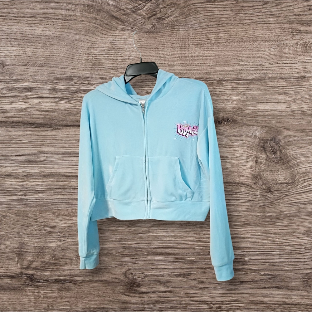 Forever 21 X Bratz Blue L Zip-Up Hoodie Size M